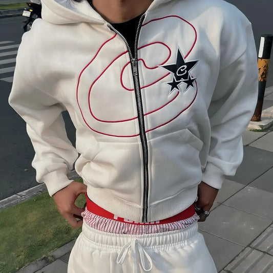 Ensembles de sport amples de Style classique, couleur claire, automne, rue européenne et américaine, nouveaux ensembles de mode simples pour hommes, vêtements 2025
