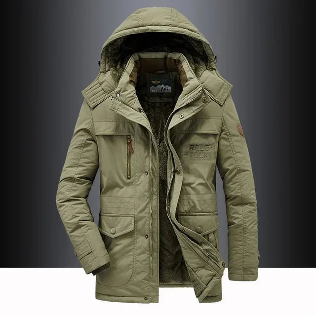 Polaire chaud outillage vestes bonne qualité mâle extérieur manteaux d'hiver taille nouveau hiver hommes Parkas à capuche décontracté coupe-vent Parka