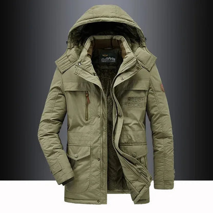 Polaire chaud outillage vestes bonne qualité mâle extérieur manteaux d'hiver taille nouveau hiver hommes Parkas à capuche décontracté coupe-vent Parka
