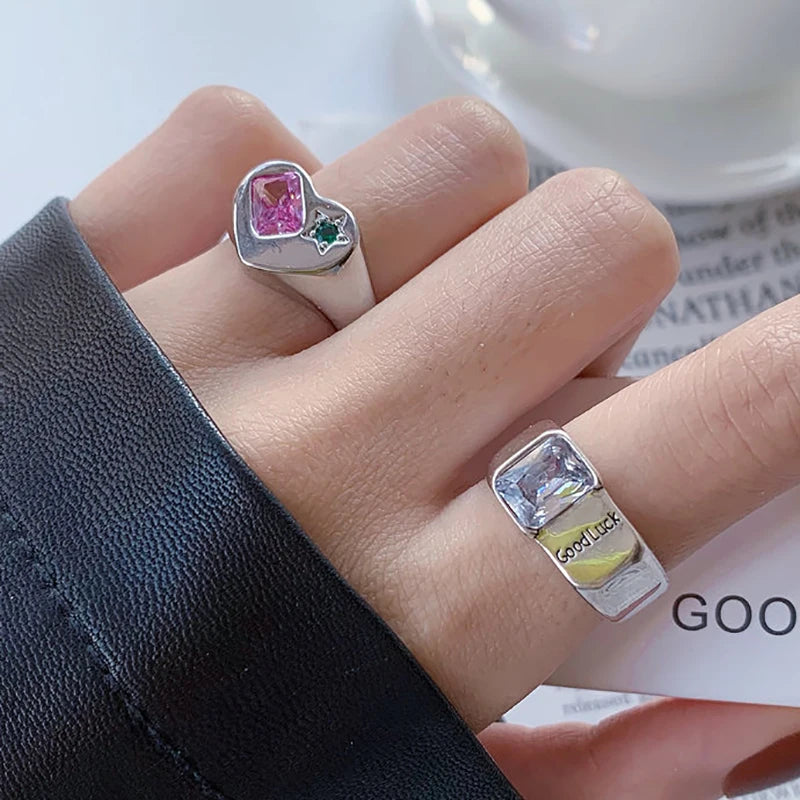 FOXANRY bague argent Sterling étincelant Zircon