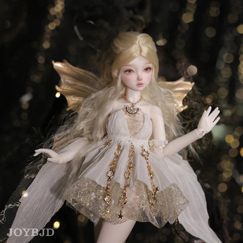 Nette Angel Firefly 1/6 Big Seins Wings Spray, Gradient Gold, Panoramic of Light Elf Archer, BJD Resin Ball Jointed Butter
