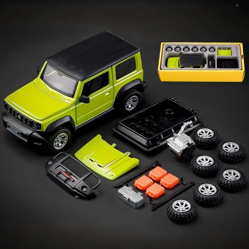 CCA 1:32 Suzuki Jimny édition d'assemblage alliage moulé sous pression modèle tout-terrain véhicule jouet enfants cadeau collection voiture ornement affichage à la mode