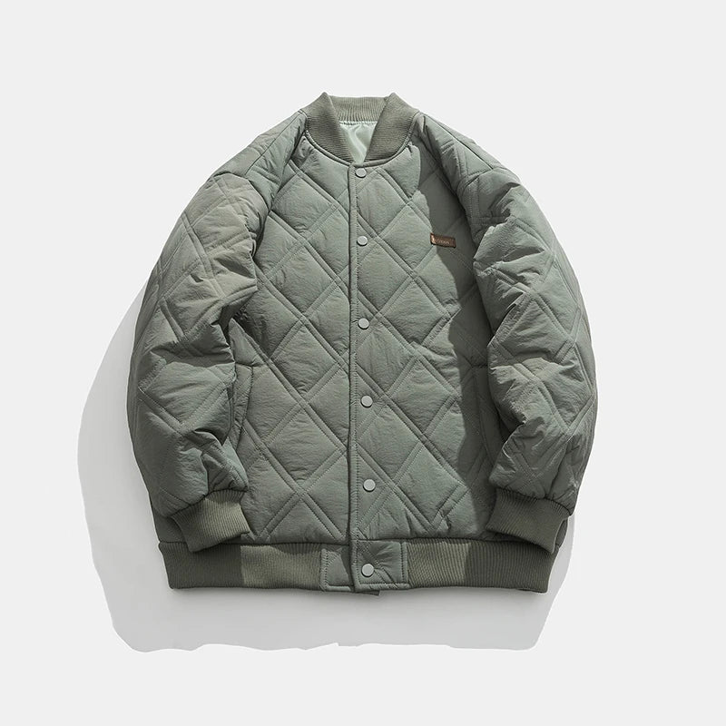 LEGIBLE-Veste zippée à capuche pour homme, Parkas optiques, Manteau chaud, Hiver 2024