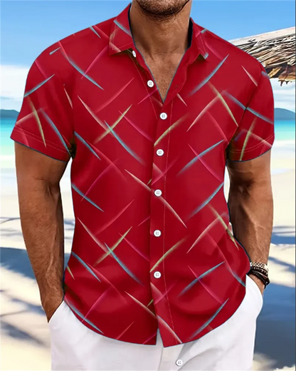 Chemise hawaïenne d'été pour hommes, vêtements d'extérieur, chemise à manches courtes douce et confortable, Extra Large, taille XS-5XL