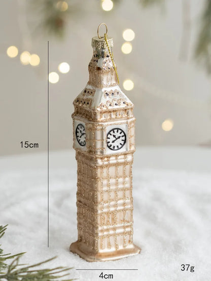 Ornement de noël en verre, décorations de joyeux noël pour la maison, ornement d'arbre de noël 2024, cadeau pour enfants, bonne année 2025