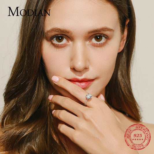 Bague en argent regardé 2023 pour femme, bijoux de mariage, fiançailles, classique, luxe, réel, solide, 3 carats, 10 cœurs, flèches, 925