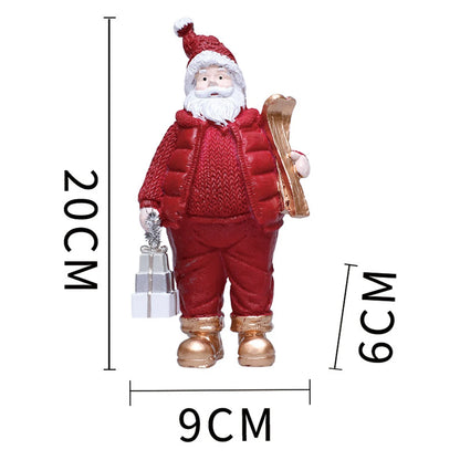 Sacs de noël père noël, ornements d'arbre, cadeaux de noël, ornements en résine