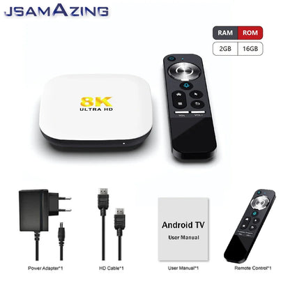 JUSHENG - Boîtier Smart TV H96 Max M2, Android 13.0