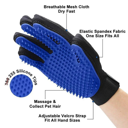 Gants de toilettage en silicone pour animaux de compagnie, brosse à cheveux et peigne pour chats, livres pour chiens, épilation, fournitures pour animaux domestiques