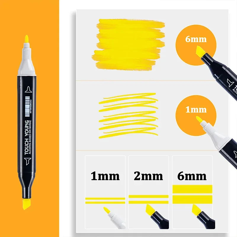 Ensemble de marqueurs artistiques de 12 à 36 couleurs,