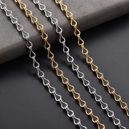 Collier en acier inoxydable pour femmes, chaîne de cou à maillons en forme de guitare, Punk, couleur argent et or, ras du cou, bijoux en métal, 4.6mm