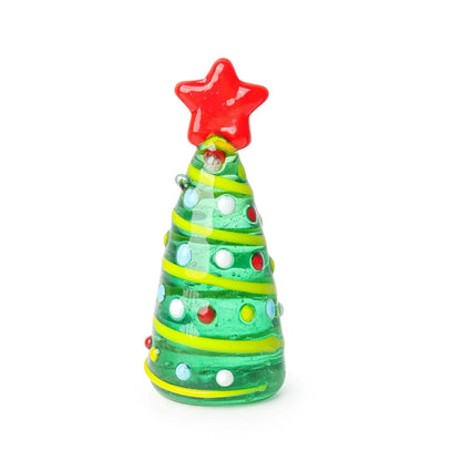 figurine d'arbre de Noël en verre