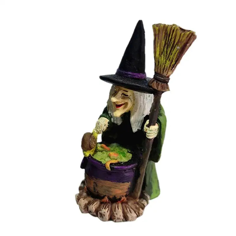 Figurine de Sorcière d'Horreur d'Halloween, Ornements de Décoration de Bureau, Bricolage pour ix, Jardin, Joyeuses Vacances d'Halloween, Décor de Bar
