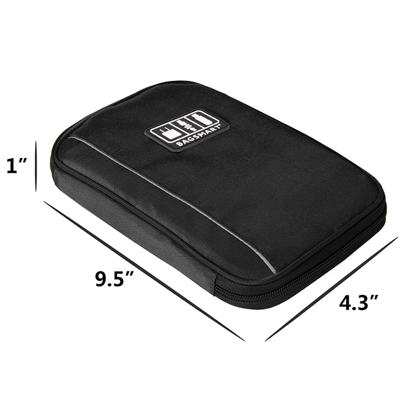 BAGSMART Électronique Organisateur Étui De Voyage Câble Organisateur Sac pour Voyage Essentiels Tech Organisateur pour Téléphone Banque D'alimentation Carte SD