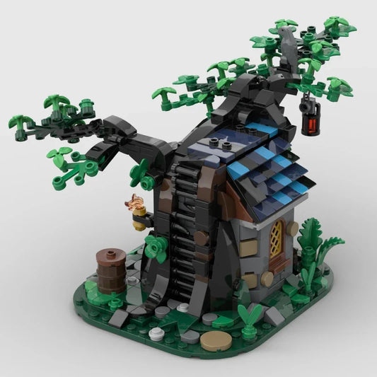 Blocs de construction de château médiéval MOC, cadeau d'architecture créative pour les amateurs