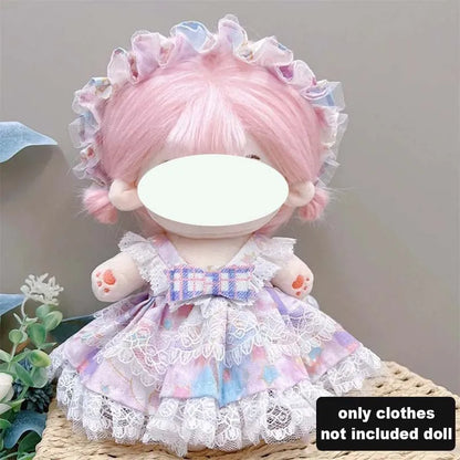 Ensemble de vêtements de poupée en coton, joli et mignon, pour poupée idole de 20cm, accessoires de déguisement, vêtements de bricolage, cadeaux pour Fans d'enfants