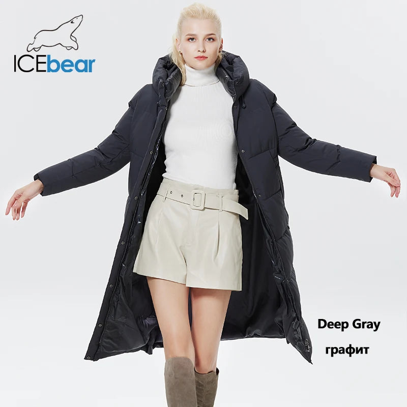 ICEbear-Parkas à capuche en coton pour femmes mode, 2023