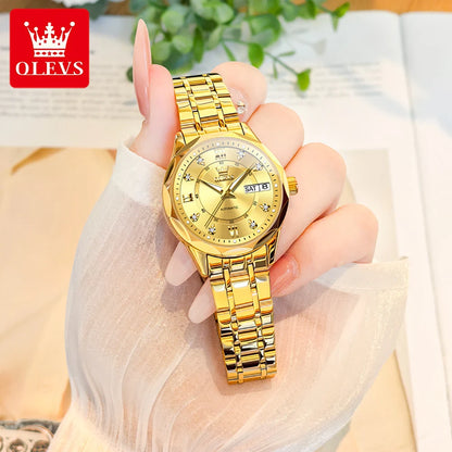 OLEVS 6727  montres mécaniques automatiques Simple polyvalent 30m étanche