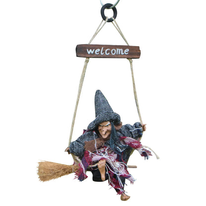 Décorations de fantômes suspendues uniques pour Halloween en plein air, accessoires de maison hantée, porte d'entrée effrayante, fournitures d'ornement de poupée suspendue