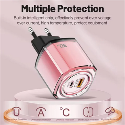 30W chargeur de charge rapide USB 3.0