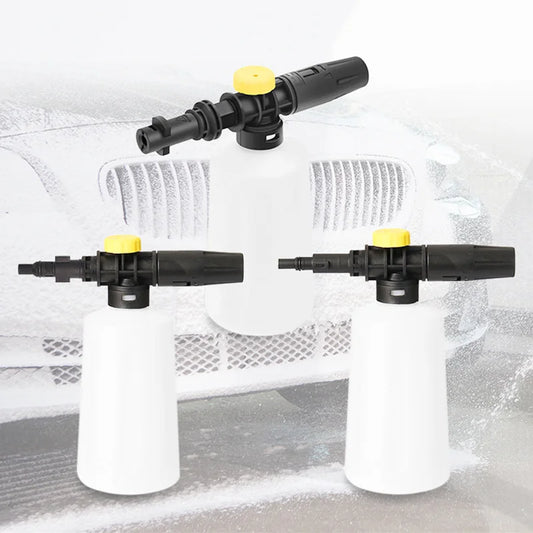 Lance à mousse de neige de 750ML pour nettoyeurs à pression de voiture KARCHER/BOSCH AQT/LAVOR, générateur de mousse de savon avec buse de pulvérisation réglable
