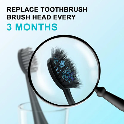 Têtes de brosse de rechange pour brosse à dents électrique sonique originale Burst Pro, recharge de poils de charbon de bois souple avec capuchon anti-poussière, 10 pièces