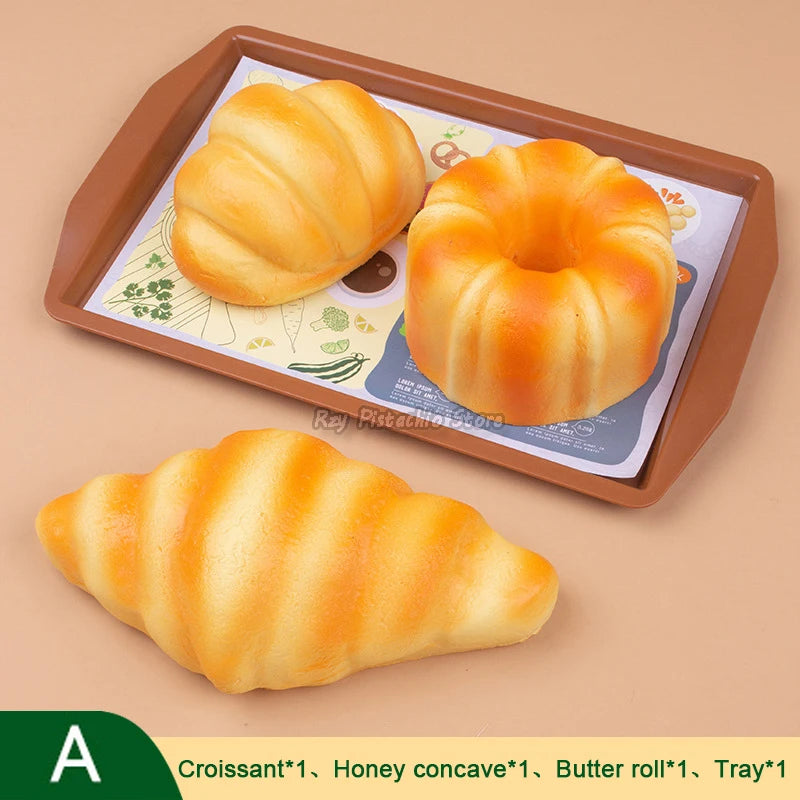 Simulation de pain artificiel, faux modèle alimentaire, Baguette française, gâteau Toast, boulangerie, jeu pour enfants, ensemble de jouets de cuisine, garçon et fille, fausse boulanger