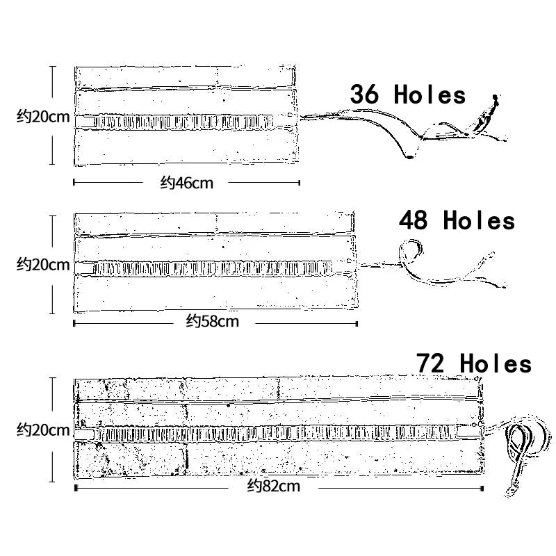 Étui à crayons en toile naturelle, porte-stylo enroulable, crayons de couleur, poudres polyvalentes, outil d'art, rond