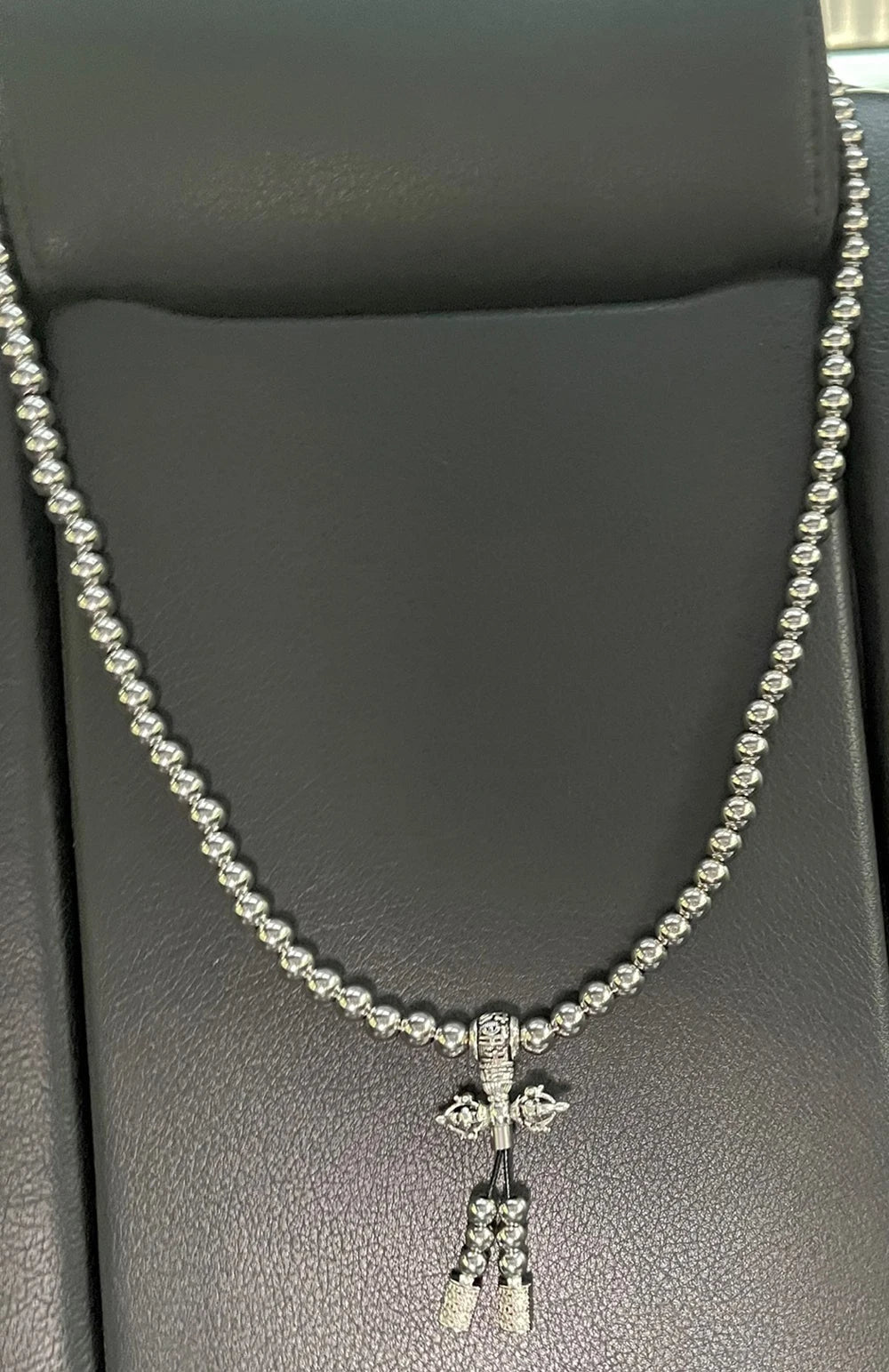 Bracelet et collier en acier au titane, perles de prière JOPrayer, auto-défense, taille, foi bouddha, pendentif croix, gadgets pour hommes, bijoux cadeaux
