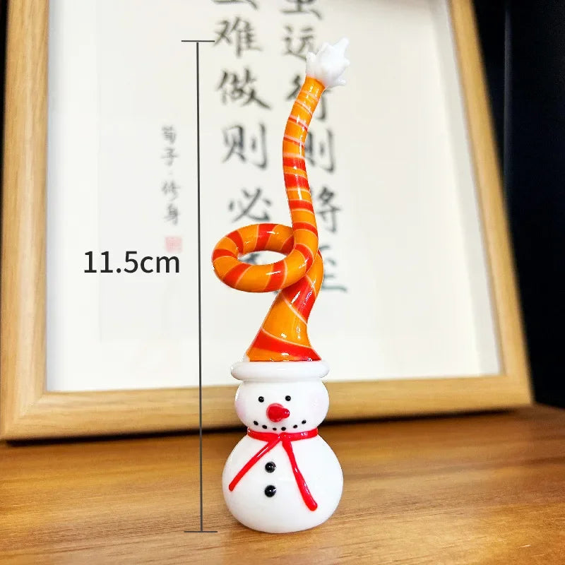 Ornements en verre pour arbre de noël en cristal, décoration de maison, série de noël, décorations de salle en cristaux pour cadeau