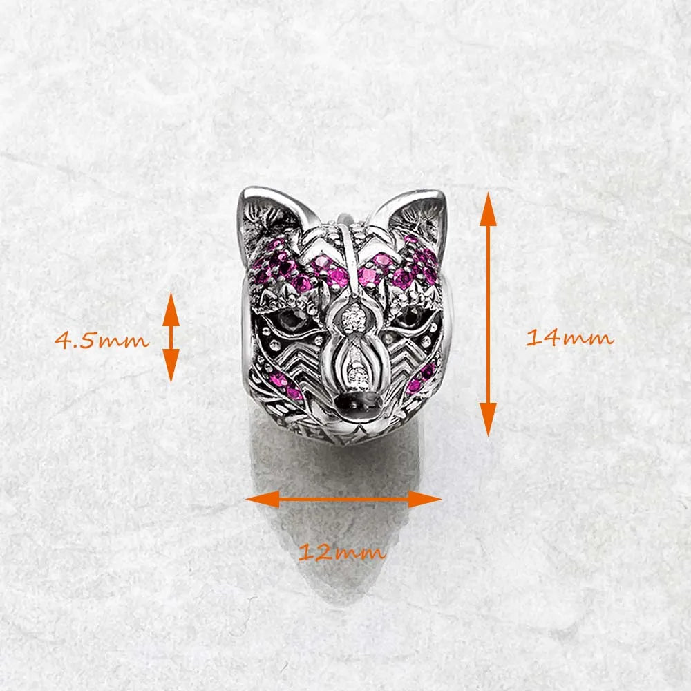 Perles renard nouveau 925 en argent Sterling Karma breloque Vintage bijoux accessoires cadeau pour femmes et hommes