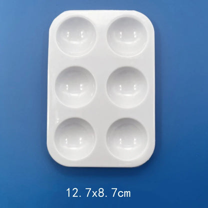 Palette de peinture plateau de peinture en plastique formes multiples tailles bureau école étudiant dessin fournitures d'art aquarelle peinture à l'huile ZYF