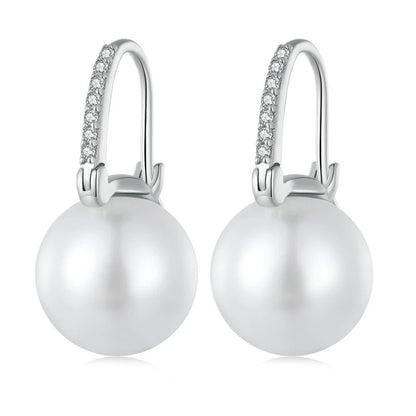 WOSTU mode chaude 100% 925 argent Sterling chanceux pour toujours boucles d'oreilles circulaires pour les femmes authentique Original bijoux cadeau