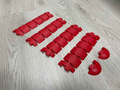 Accessoires de voiture télécommandée, 60 pièces, dérive épaule, piste à quatre roues motrices à grande vitesse, combinaison de piste, bloc routier, scène de circulation