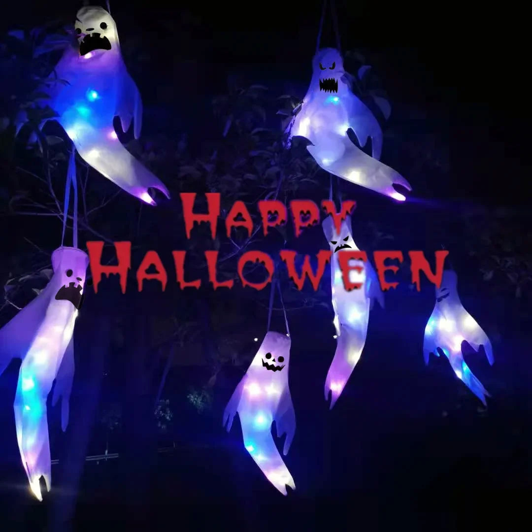 Fantôme de lumière LED plonger oyant pour la fête d'Halloween, accessoires d'horreur, décoration intérieure et extérieure, grande lampe effrayant, maison