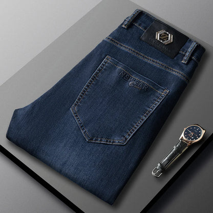 Jean d'affaires droit en Denim, Ultra-fin, respirant, ample, nouvelle collection 2025