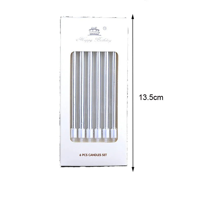 Bougie de joyeux anniversaire style crayon créatif