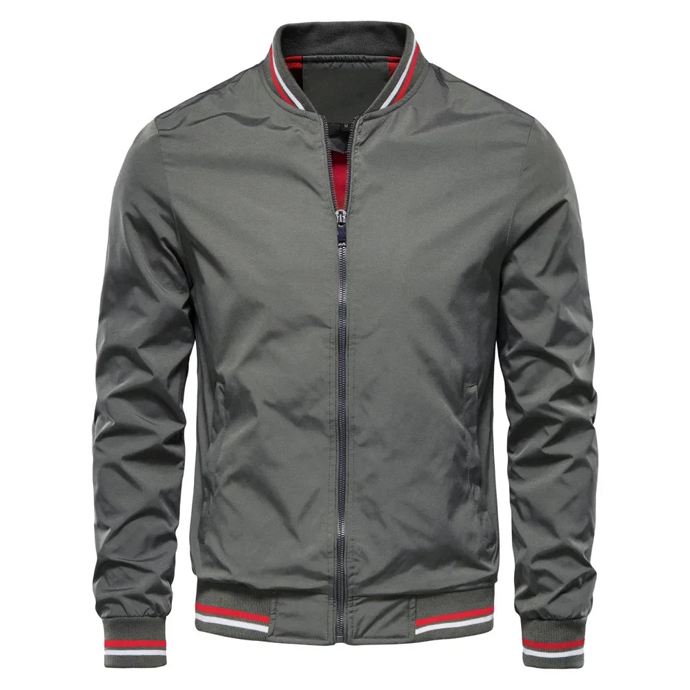 Veste d'été personnalisable pour hommes, noire, décontractée, coupe cintrée, vestes de Baseball pour hommes, mode automne, vestes de haute qualité, costumes sur mesure