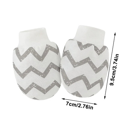 Gants de Protection pour nouveau-né, 6 paires/lot, mitaines pour bébé garçon, en coton doux, anti-rayures, imprimés de dessins animés, fournitures pour nourrissons filles