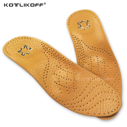 KOTLIKOFF-Semelles orthopédiques en cuir pour hommes et femmes, l'offre elles intérieures en silicone, support d'arc de pied plat, 25mm, 4WD, haute qualité