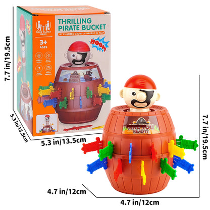 Seau Pirate de bureau, jouet interactif créatif Parent-enfant pour enfants âgés de 3 ans et plus