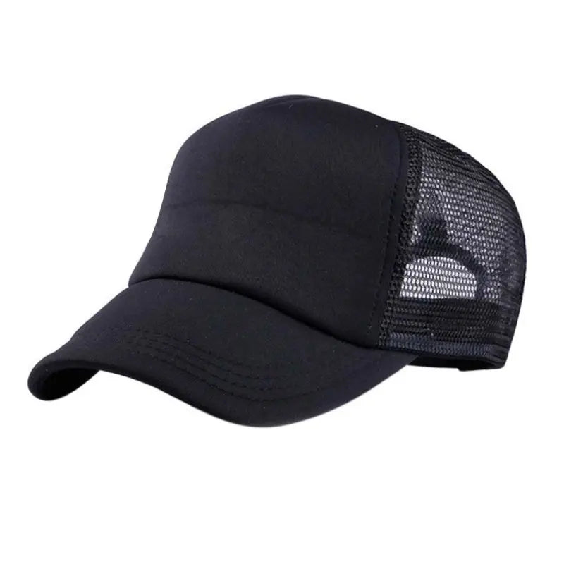 Casquettes décontractées pour enfants garçons et filles casquette de baseball enfants casquettes de soleil respirant demi-maille toutes saisons unisexe réglable chapeau de camionneur