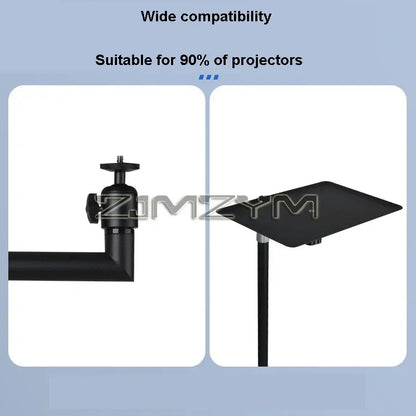 Support de projecteur au sol 120CM, Support métallique multi-angle réglable 360 °   Support de projecteur rotatif pour projecteur vidéo de film