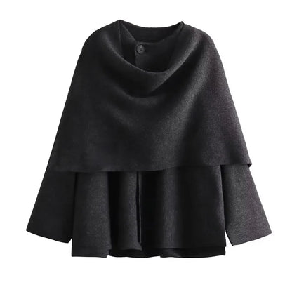 MUJER manteaux d'hiver pour femmes écharpe asymétrique
