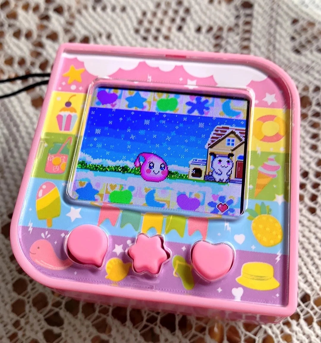Tamagotchi – Console de jeu électronique originale pour animaux de compagnie, Version anglaise, écran couleur, jouets de développement pour animaux de compagnie, cadeaux