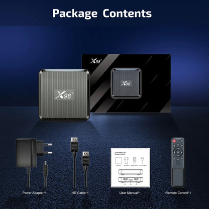 X98Q Smart TV Box AV1 Amlogic S905W2 4K HD Smart Media Player Set Top Box Android11 ​​2.4G &amp; 5G Dual WiFi X98Q TV Box 1+8GB 2+16GB