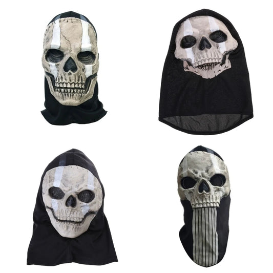 Masque crâne d'Halloween, fantôme d'horreur, décoration fête nouvel an, vacances