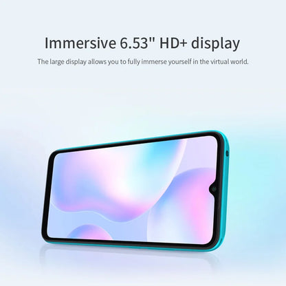 Original Xiaomi Redmi 9A/10A micrologiciel mondial  4GB + 64GB/128GB débloqué Xiaomi téléphone intelligent étui gratuit Film de verre cellulaire