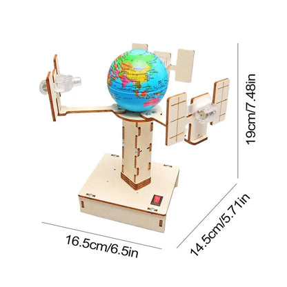 Kits de modèles scientifiques, modèle Satellite, modèle de fusée, jouet d'assemblage, ensemble de fabrication de modèles Satellite en bois pour fille et garçon
