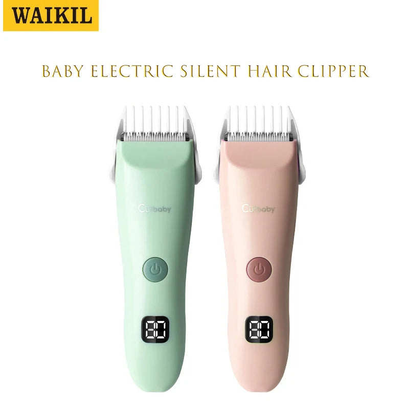 WAIKCanon-Tondeuse à cheveux électrique silencieuse pour bébé